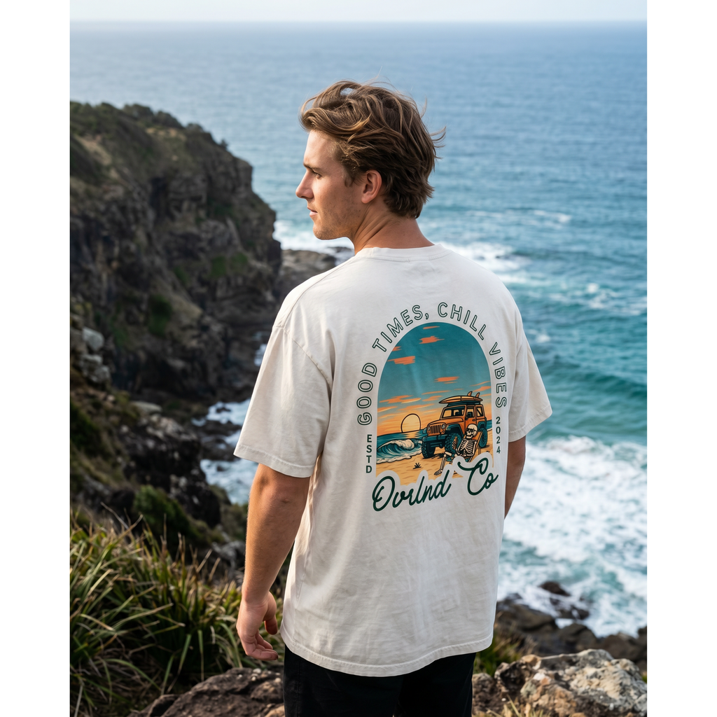 Good Times, Chill Vibes - Heavy Faded Tee
