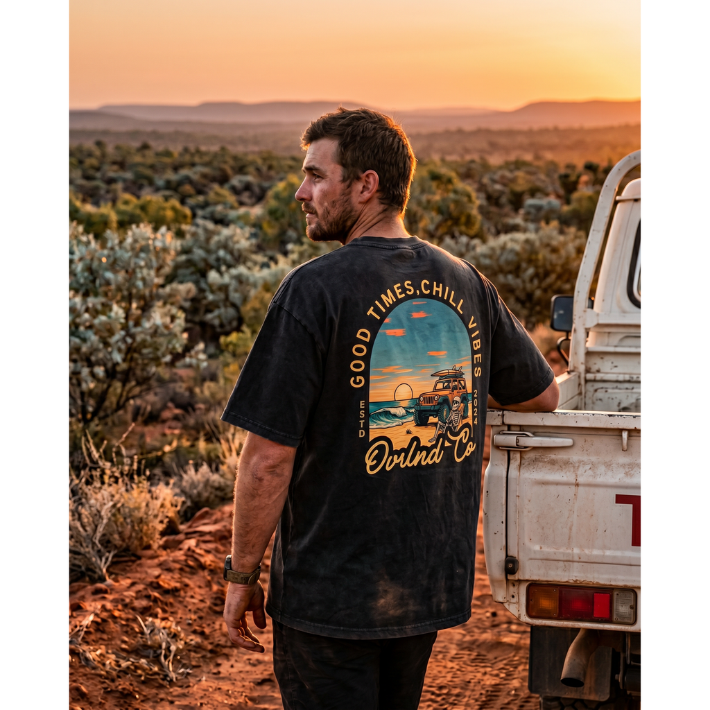Good Times, Chill Vibes - Heavy Faded Tee