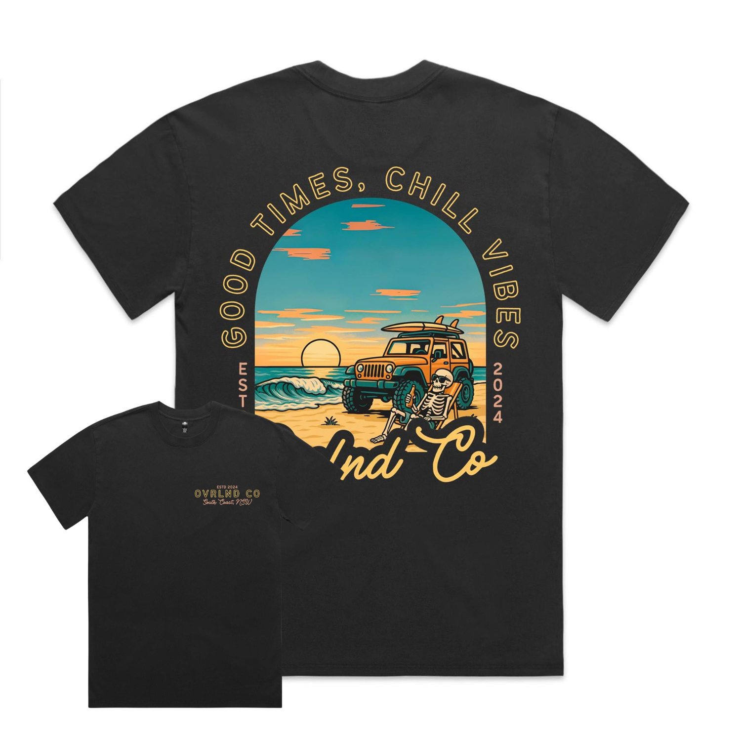 Good Times, Chill Vibes - Heavy Faded Tee
