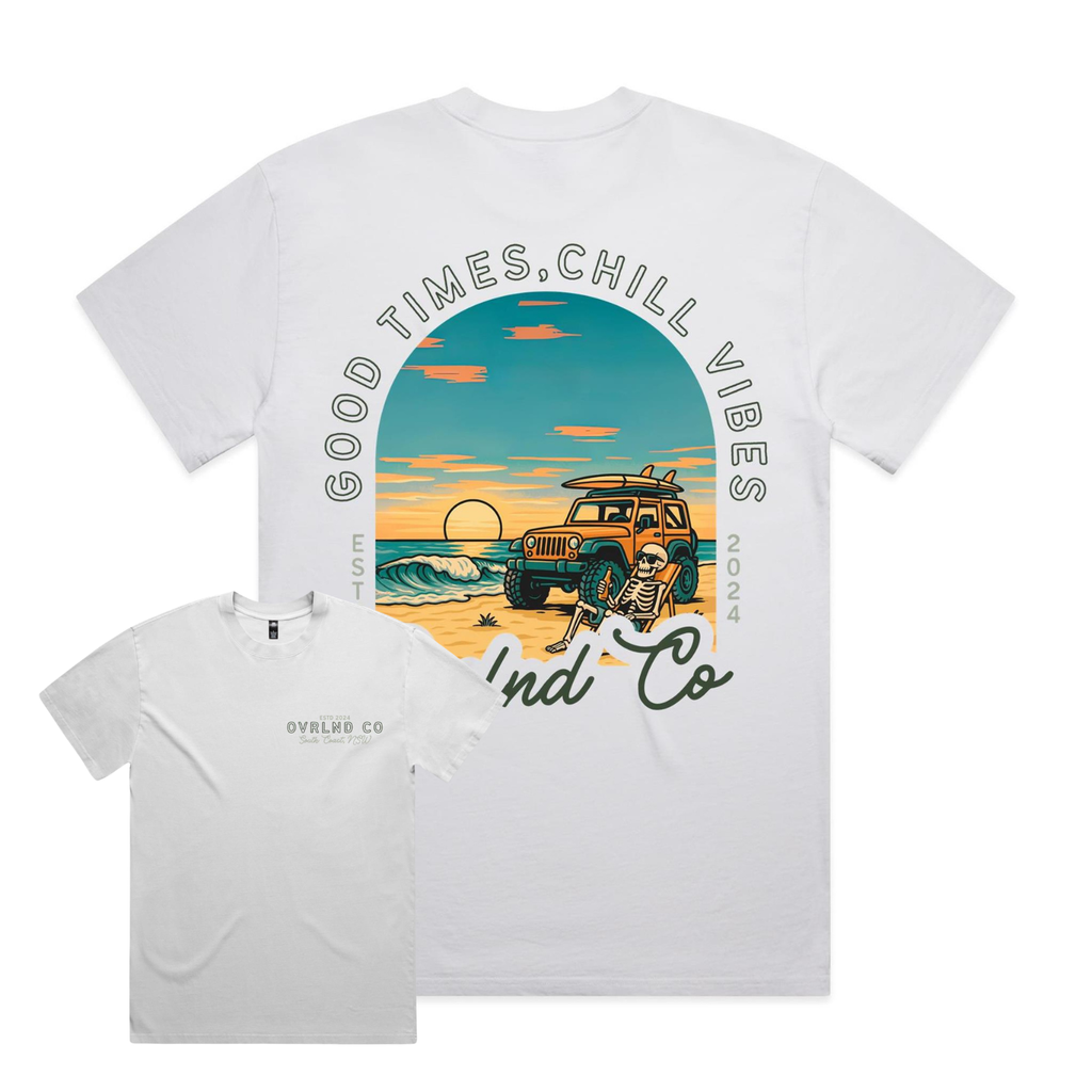 Good Times, Chill Vibes - Heavy Faded Tee