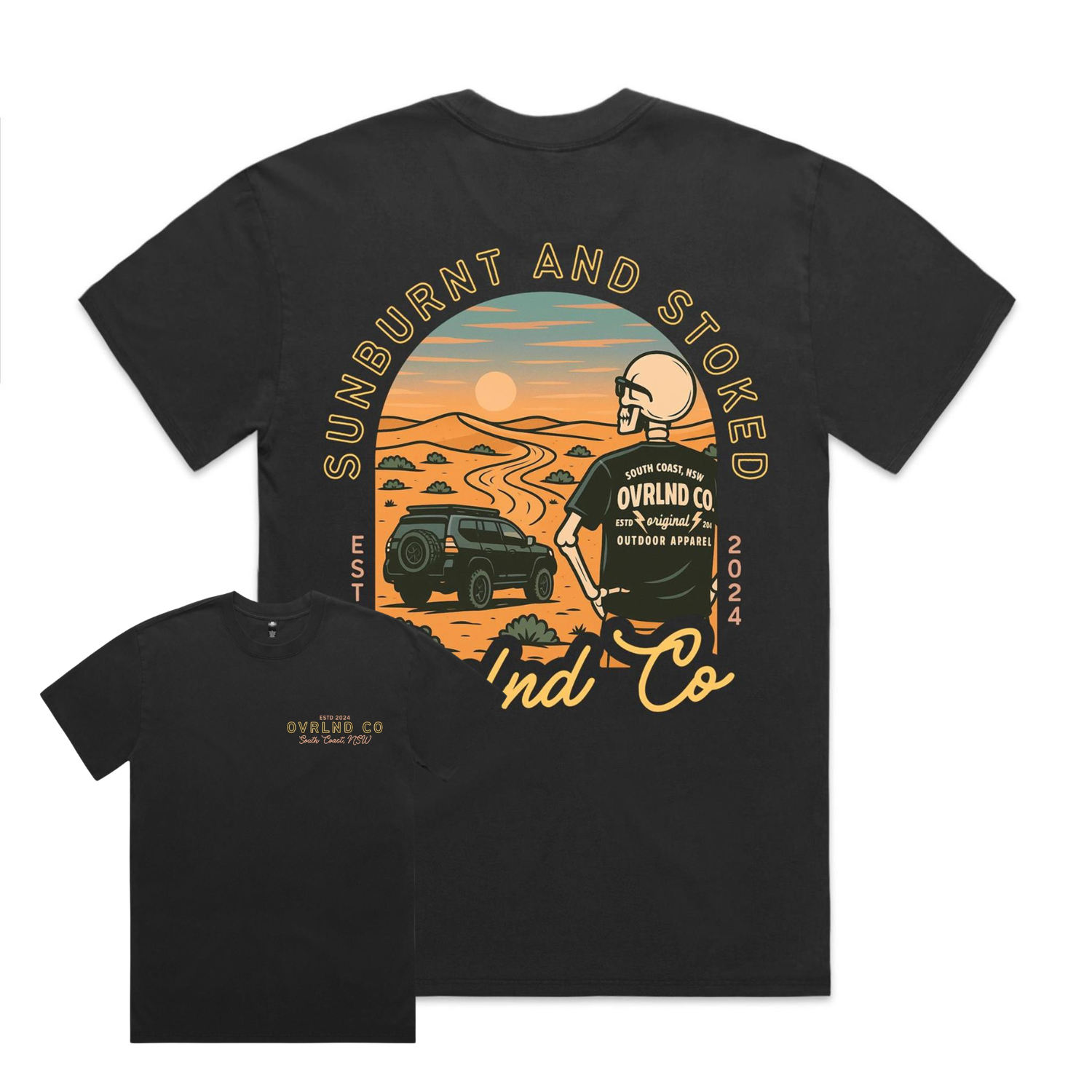 Sunburnt and Stoked - Heavy Faded Tee