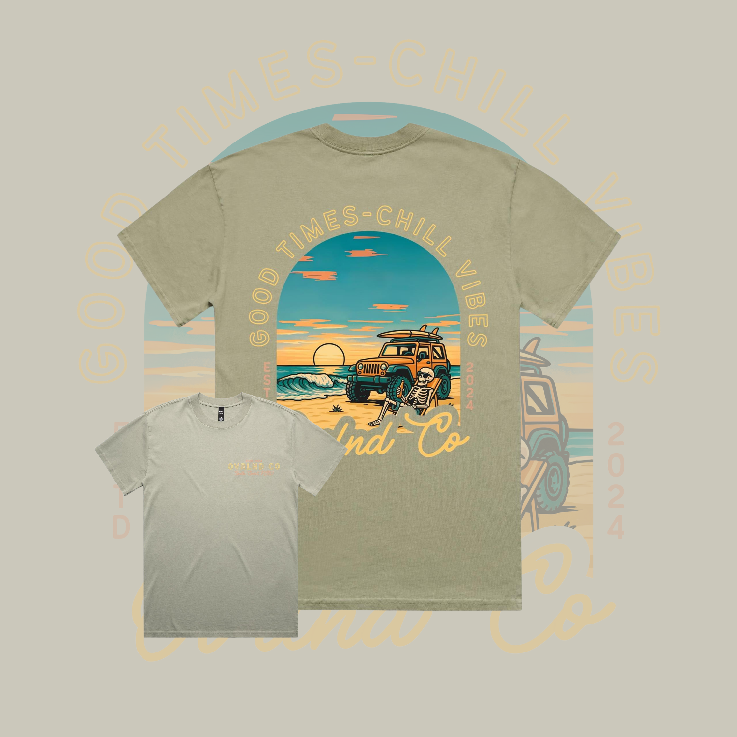 Good Times, Chill Vibes - Heavy Faded Tee