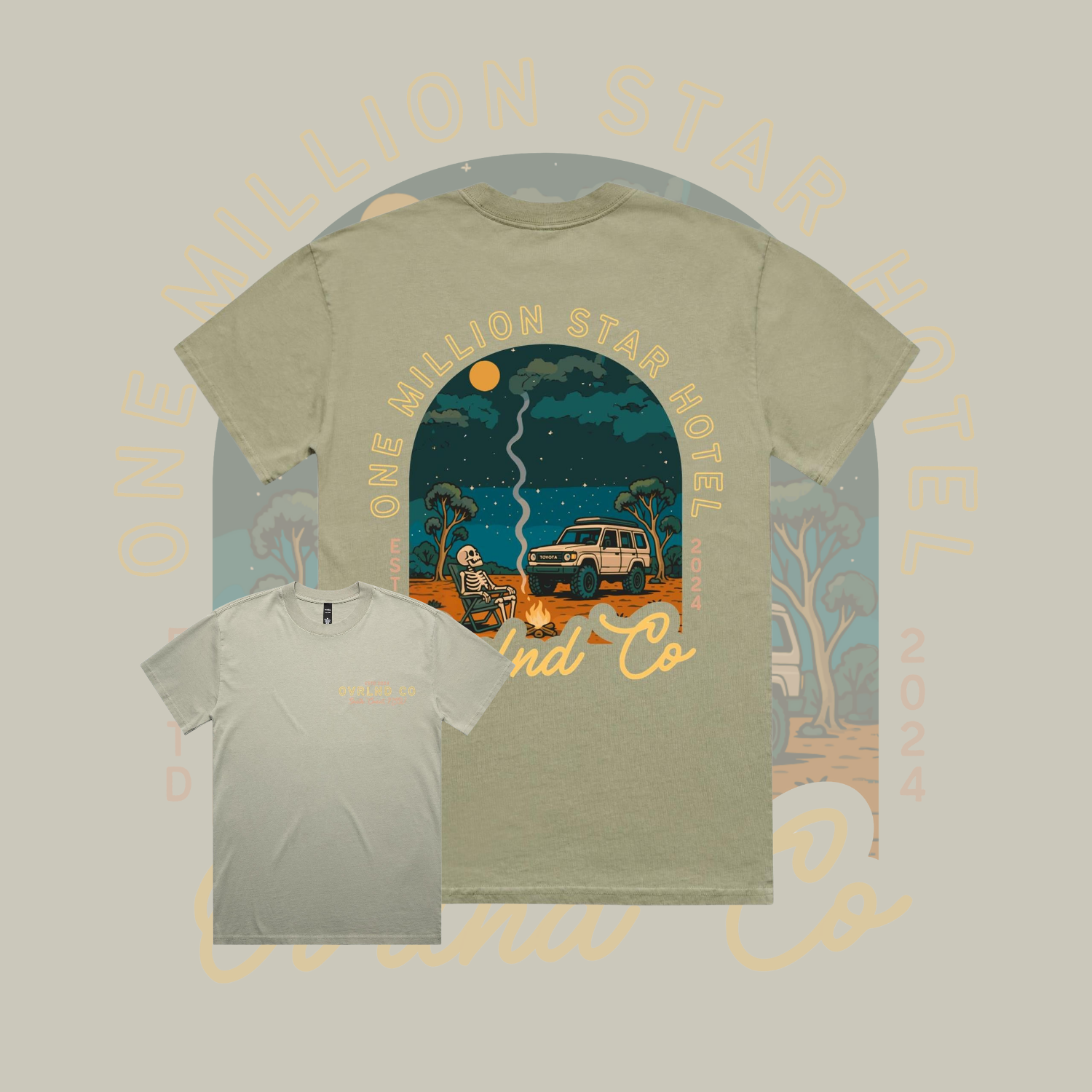 One Million Star Hotel - Heavy Faded Tee