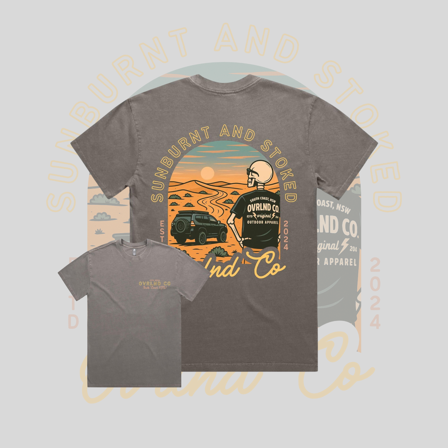 Sunburnt and Stoked - Heavy Faded Tee