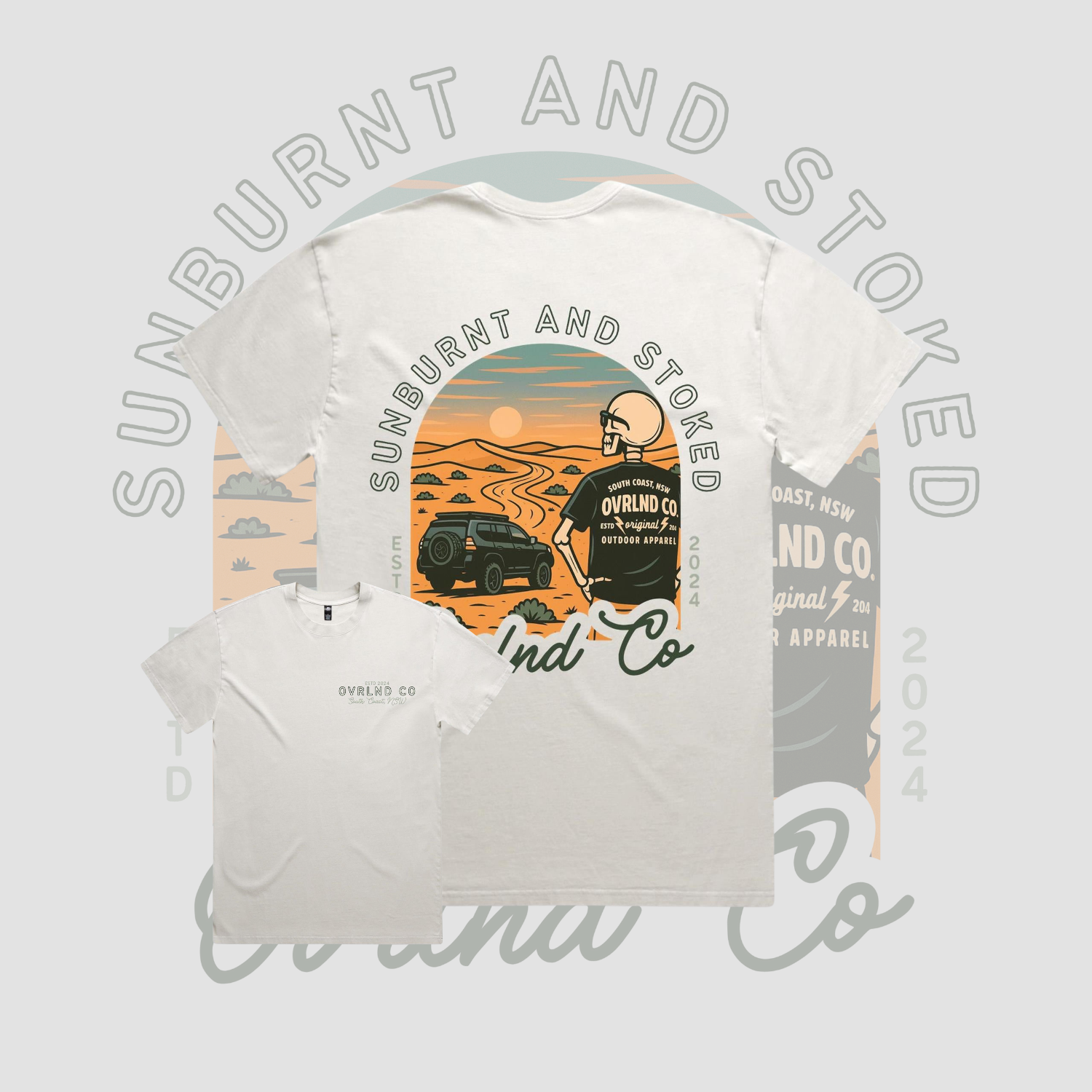 Sunburnt and Stoked - Heavy Faded Tee