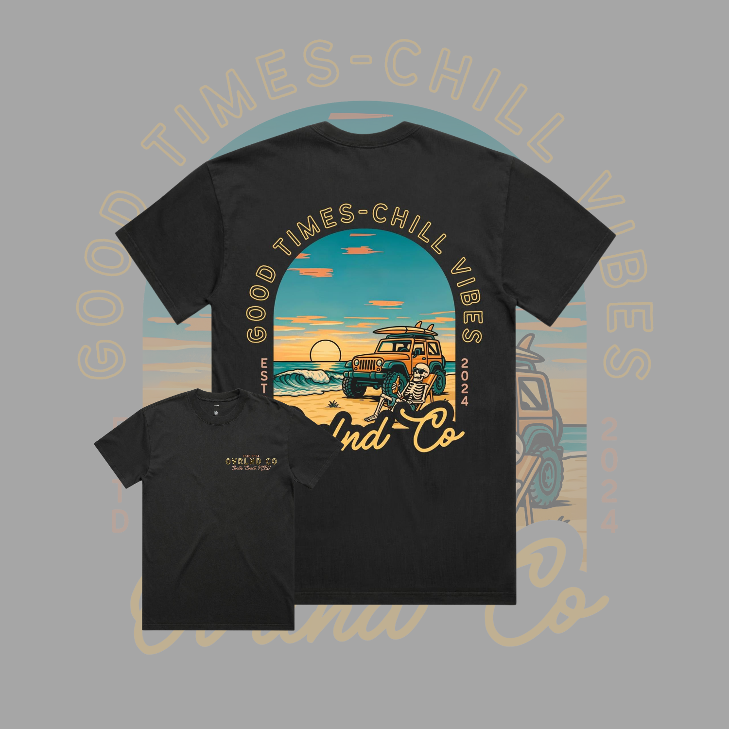 Good Times, Chill Vibes - Heavy Faded Tee