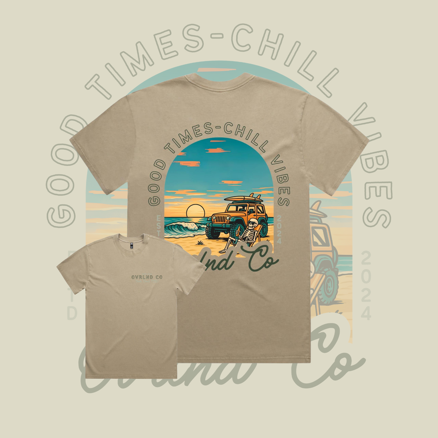 Good Times, Chill Vibes - Heavy Faded Tee