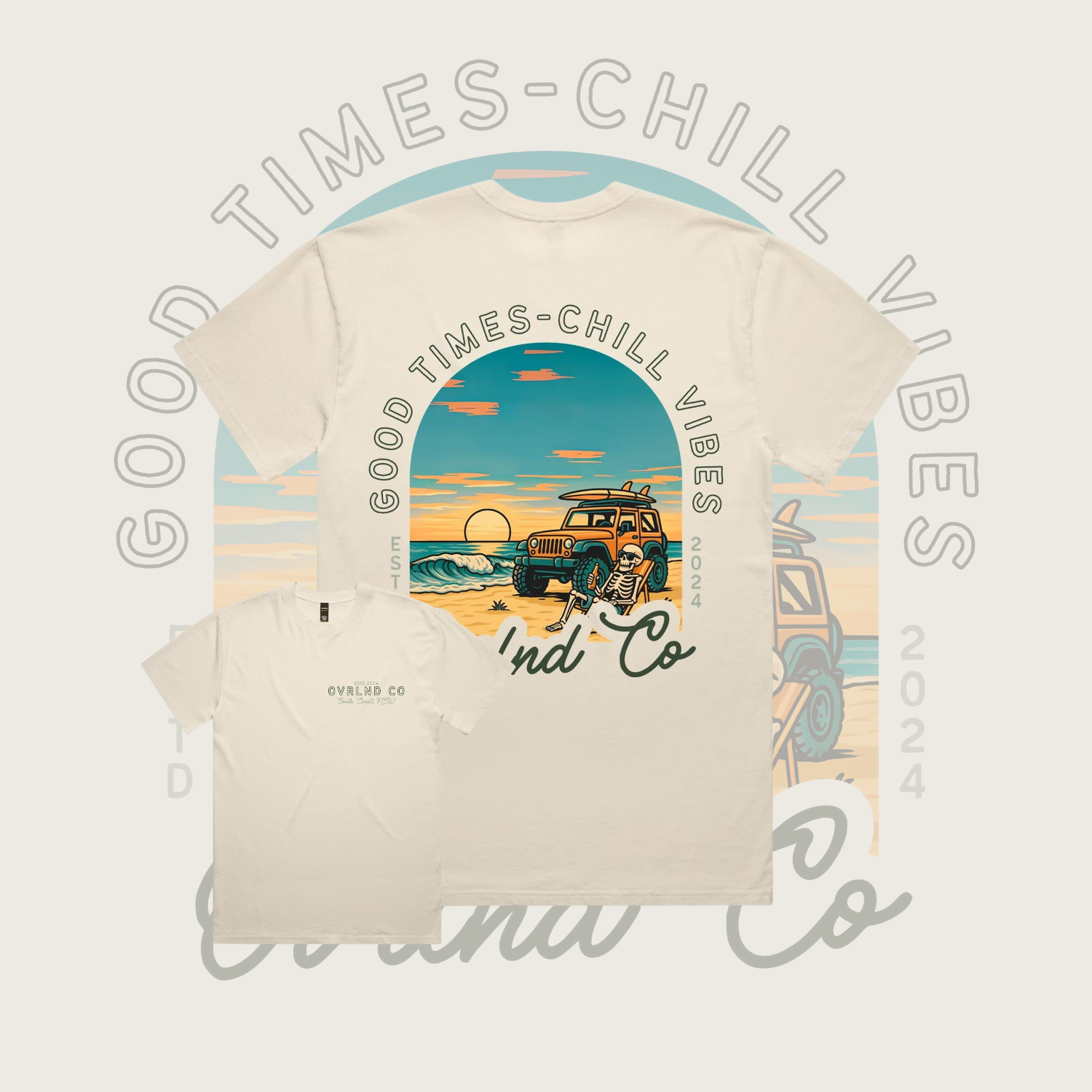 Good Times, Chill Vibes - Heavy Faded Tee