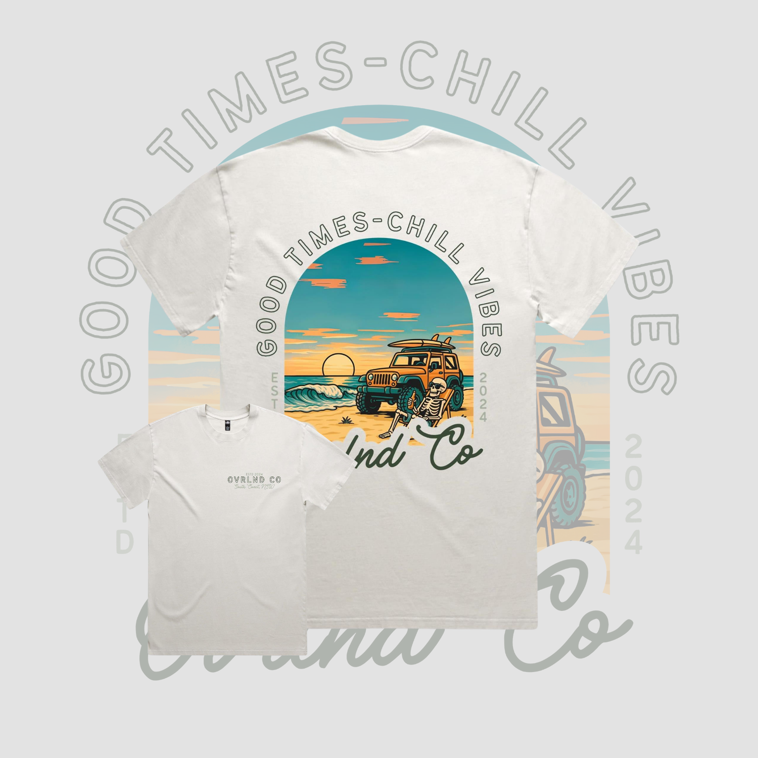 Good Times, Chill Vibes - Heavy Faded Tee